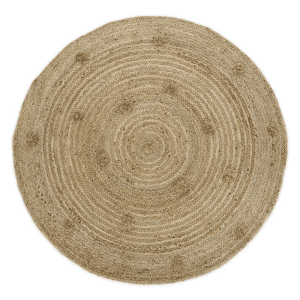 tapis jute avec pompons siska 1