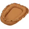 baby nest with ruffles caramel 1