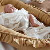 baby nest with ruffles caramel 4