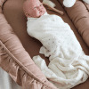 baby nest with ruffles chocolat 3
