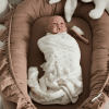 baby nest with ruffles chocolat 4