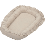 baby nest with ruffles natural 1