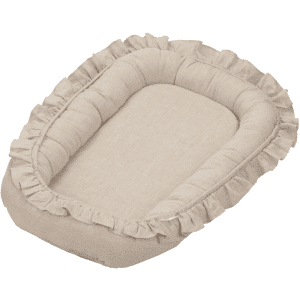 baby nest with ruffles natural 1