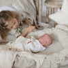 baby nest with ruffles natural 4