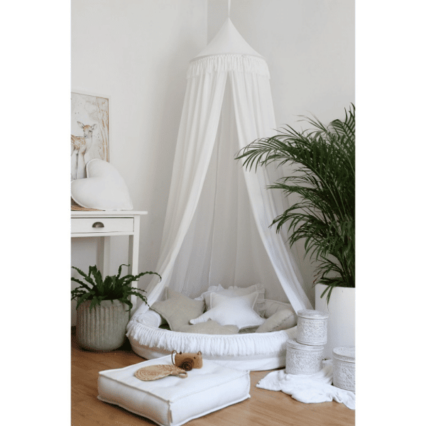 ciel de lit boho blanc 2