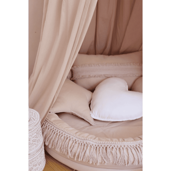 ciel de lit boho maxi rose poudré 6
