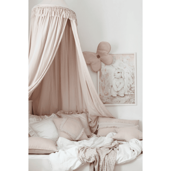 ciel de lit boho rose poudré 2