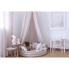 ciel de lit en coton rose poudré 5