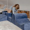 parcours de motricité avec piscine + 100 balles gris bleu5