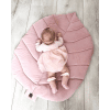 tapis velours feuille rose 2
