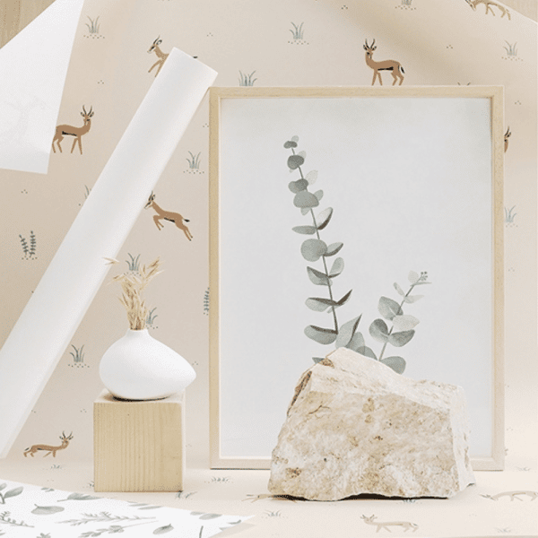 papier peint gazelles 3