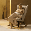 rocking adult chair de luxe argile 5
