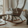 rocking adult chair de luxe argile 6