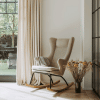 rocking adult chair de luxe argile 7
