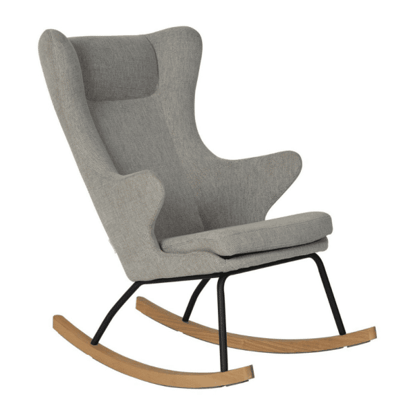 rocking adult chair de luxe sand grey 1