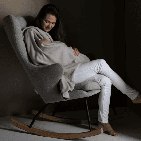rocking adult chair de luxe sand grey 6