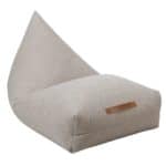 pouf bouclé beige - Fayne