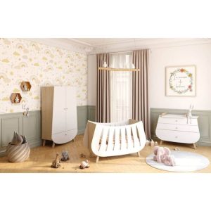 chambre complète trapeze blanc bois songes et rigolades