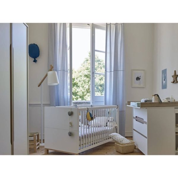 Chambre complète lit 70x140 - commode - armoire Céleste- Galipette