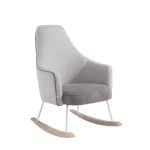 Fauteuil d'allaitement à bascule Gris clair-Gris nuit Moom - Micuna