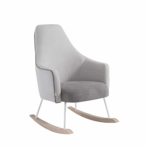 Fauteuil d'allaitement à bascule Gris clair-Gris nuit Moom - Micuna