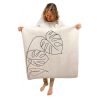 tapis de jeu feuilles tropicales
