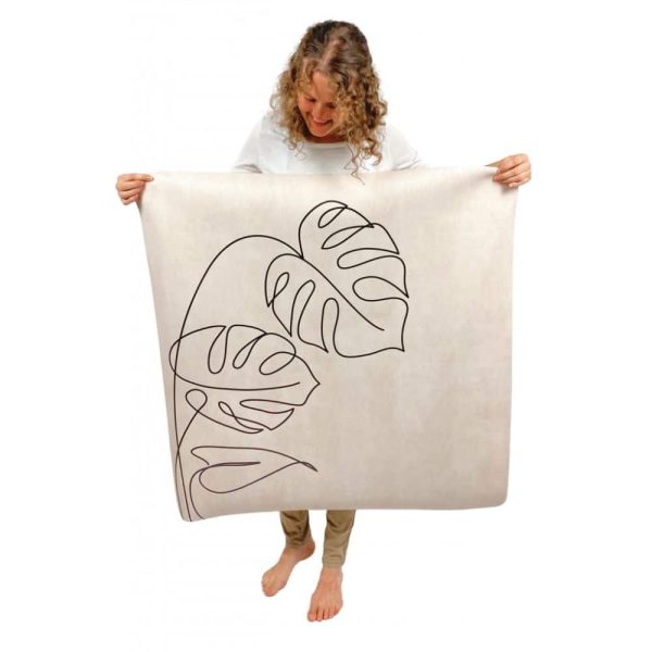 tapis de jeu feuilles tropicales