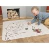 tapis de jeu feuilles tropicales