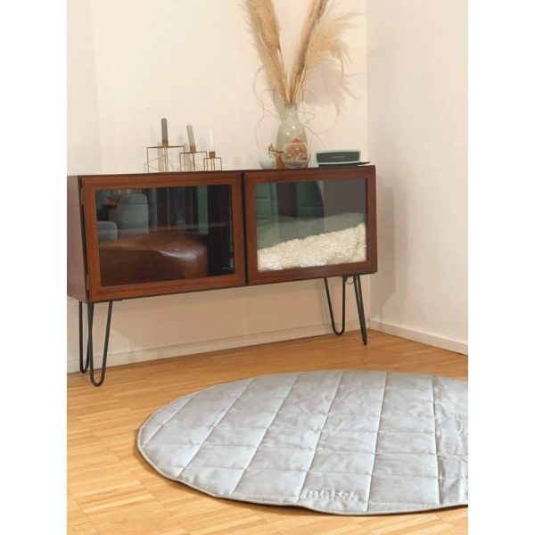 Tapis de jeu rond Gris nuage - Mates for living