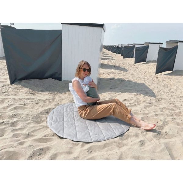 Tapis de jeu rond Gris nuage - Mates for living