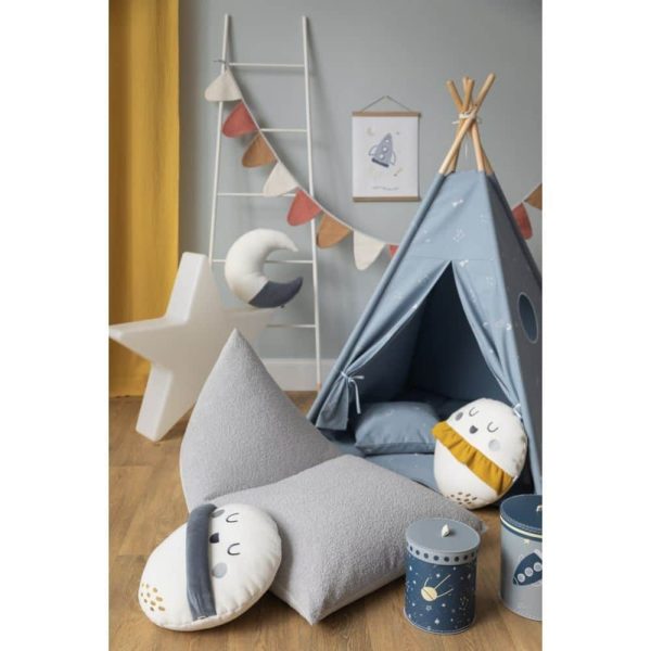 Pouf gris Big Mellow - Wigiwama