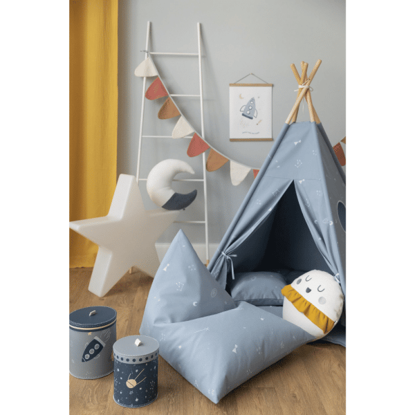 pouf bleu cosmique 01