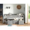 Lit enfant mi-hauteur Pino Gris - Vipack