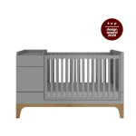 lit bébé bellamy gris