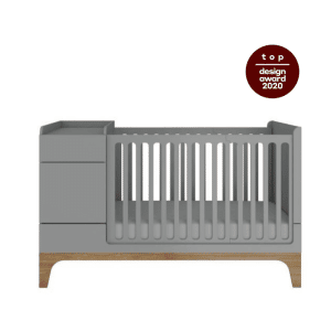 lit bébé bellamy gris