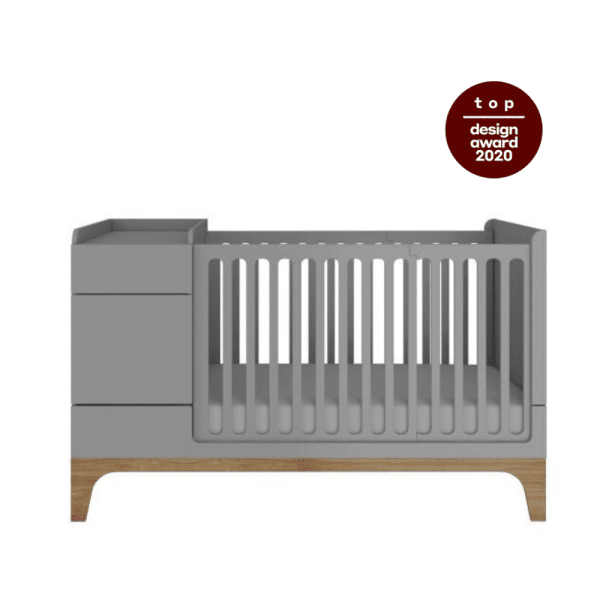 lit bébé bellamy gris