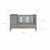 lit bébé bellamy gris9