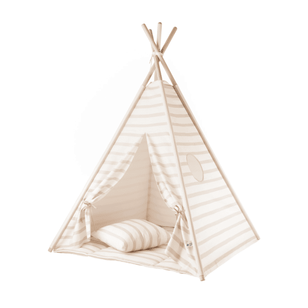 tipi beige à rayures wigiwama1