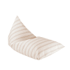 pouf à rayures beige wigiwama