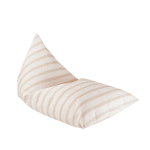 pouf à rayures beige wigiwama