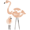 sticker flamingo flamant rose lilipinso1