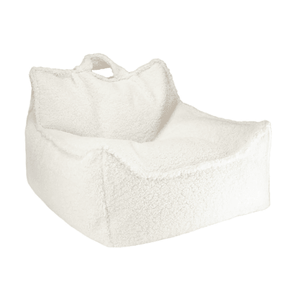 fauteuil pouf cream white wigiwama