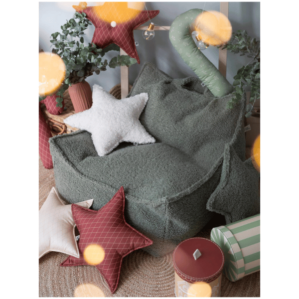 fauteuil pouf green eucalyptus wigiwama