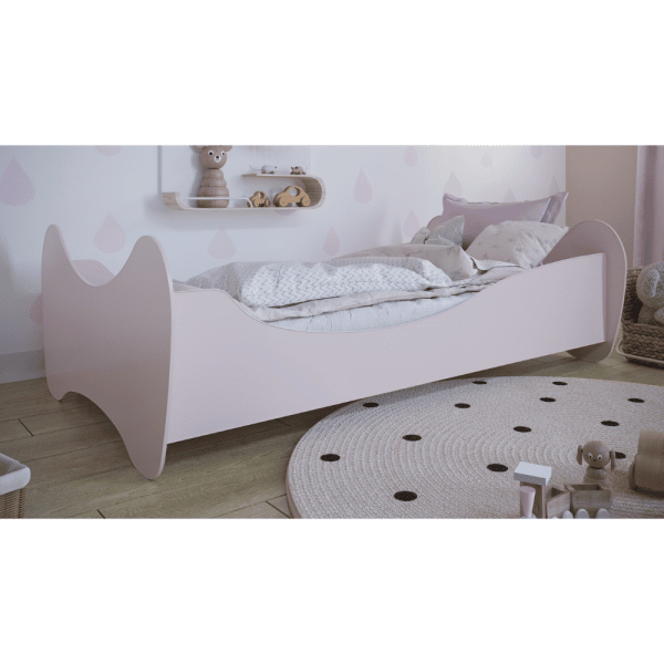 lit junior lilly rose poudré 70 x 140 cm kocot