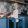 tour d'apprentissage modulable kitchen helper bleu meowbaby