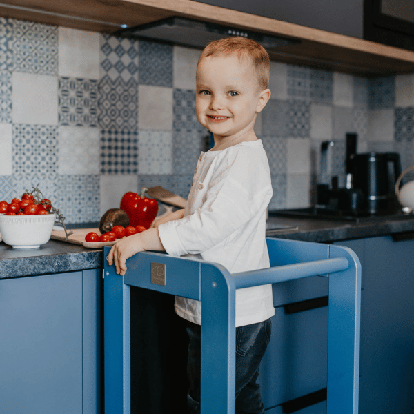tour d'apprentissage modulable kitchen helper bleu meowbaby