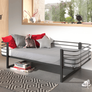 lit junior oscar 90 x 200 cm noir vipack