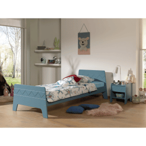 lit junior wynnie 90 x 200 cm bleu vipack