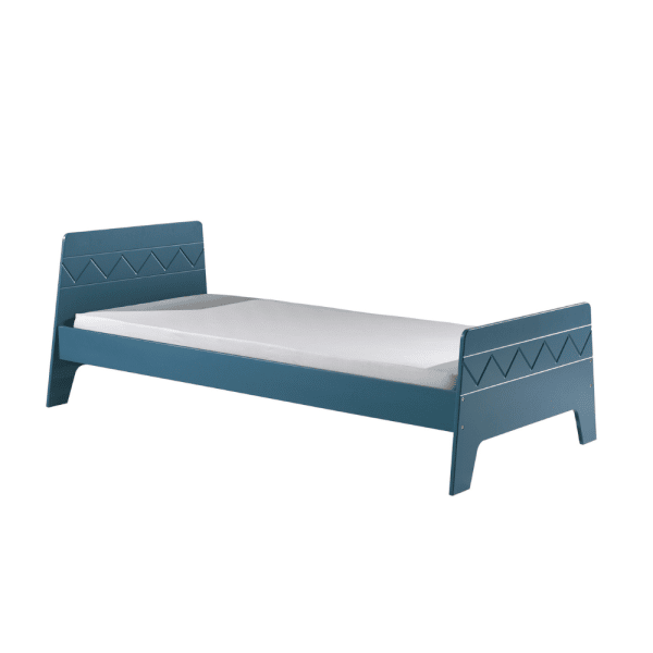 lit junior wynnie 90 x 200 cm bleu vipack