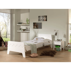 lit junior wynnie 90 x 200 cm blanc vipack